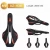Import Hot selling spider pattern steel rail mtb color bicycle saddle from China