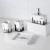 Import Hot Selling Spiral Pattern Ceramic Bathroom Sets from China