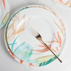 Hot sellingnew design tableware Porcelain Ceramic Wedding Charger Plate set dinnerware set