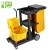 Import Hotel cleaning cart with cover D-011-1B Multi-function Janitorial Carts cleaning cart trolley from China