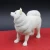 Import Hotsale Resin Puppy Statues White Samoyed Dog Animal Sculpture from China