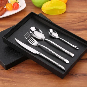 Household And Hotel Stainless Steel 18/10 Western Tableware And Cutlery Dinnerware Set knife fork spoon flatware