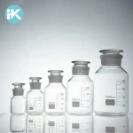 Huke LAB Chemical Boro3.3 Glass Reagent Bottle  Wide Mouth with Ground-in Glass Stopper