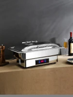 Hydraulic Food Warmer commercial Catering Bain Marie Food Warmer Display Stainless Steel Electric Buffet Chafing Dishes