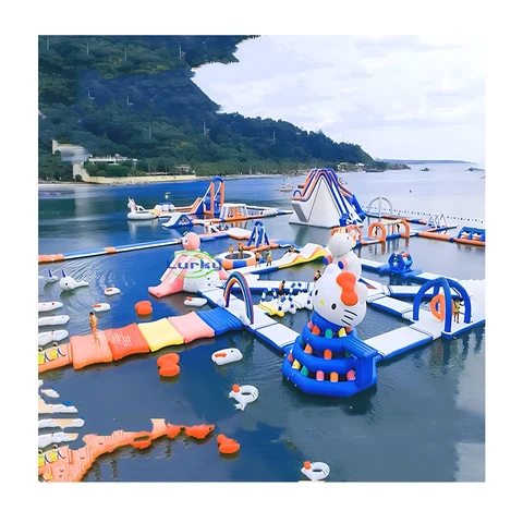 Inflatable Water Trampolin Indoor Outdoor Use Air Bouncer Inflatable Trampoline Round Inflatable Floating Trampoline With Pump