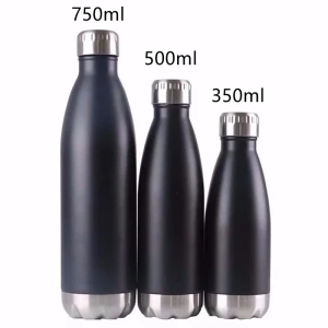 insulated stainless steel water bottle vacuum thermal flask and travel cup