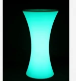 IP 68 PE Materia Garden RGB led illuminated cocktail bar table for Party and event