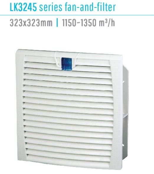IP54 230VAC 48VDC cabinet ventilation enclosure hepa fan filter unit