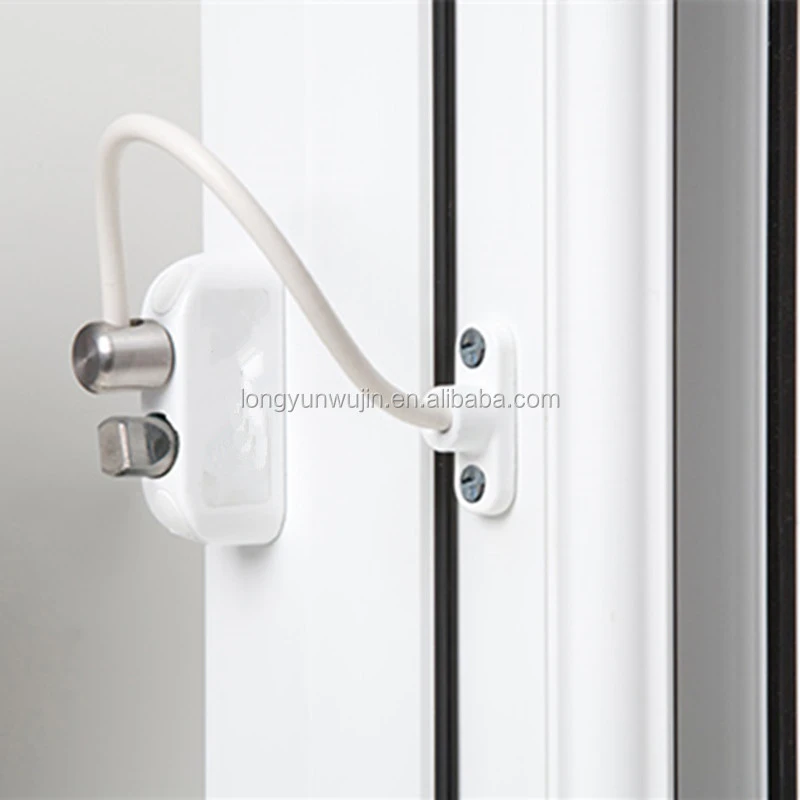 JACKLOC Push & Turn Cable Window Lock - White