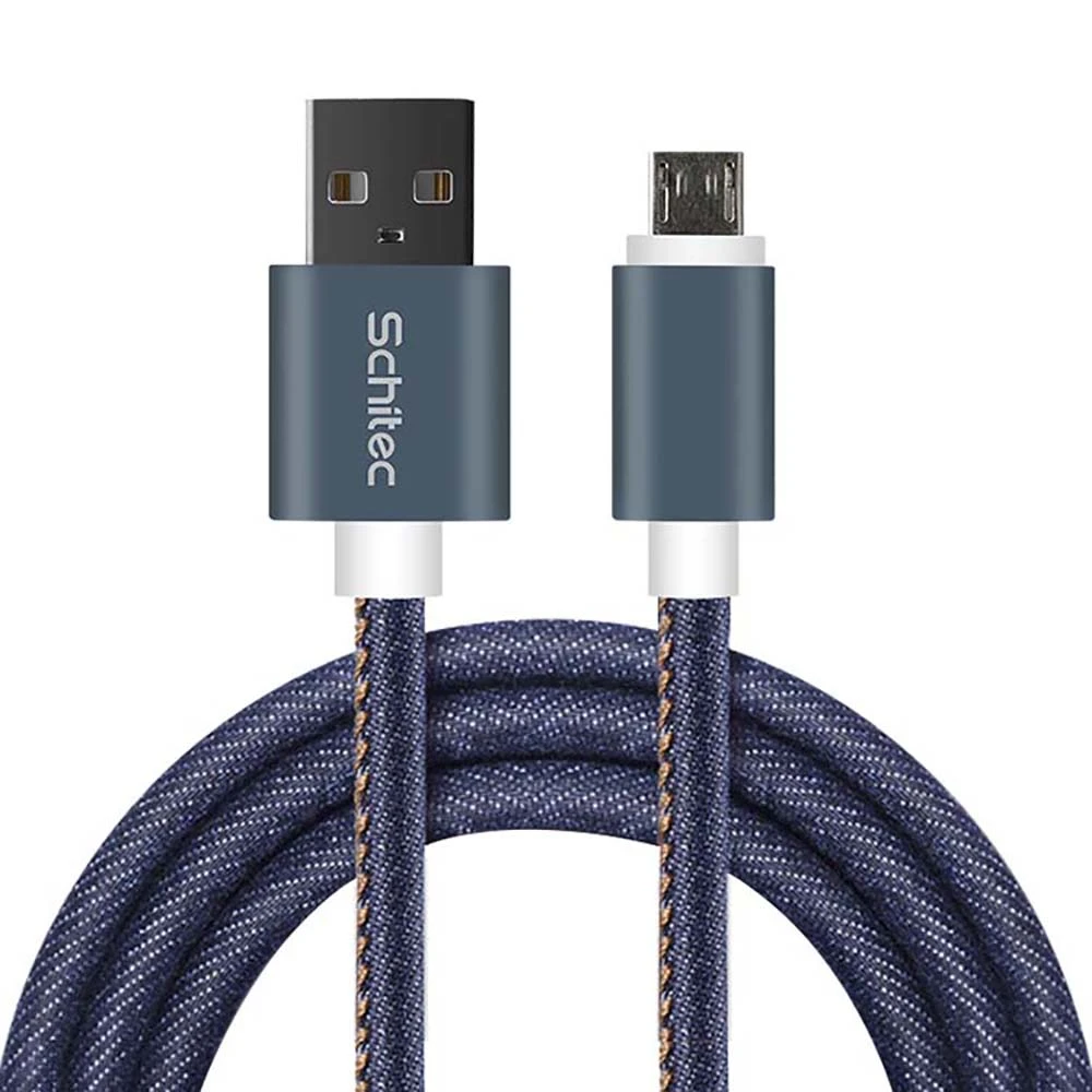 Jean material of the keychain usb cable,power cable with Charging and Data transmission