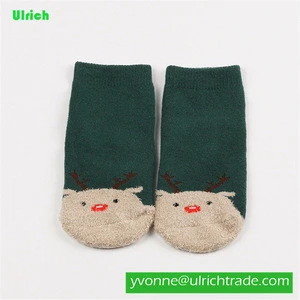JY368 towel baby socks feather yarn Christmas baby hosiery