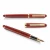 Import Kailong brand High quality red wooden fountain pen wholesale wood roller ball pen with golden part from China