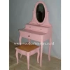 Kid Dressing Table with Mirror Classic Dressing Stool Antique Reproduction Dresser Classic Children Furniture