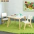 Import Kids Folding Table and Chairs Wooden Table and Chairs for Toddler Wooden Flat Pack Children Furniture from China