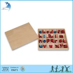 kids gift wholesale montessori educational supplies small movable alphabet letters imprinted inside the box