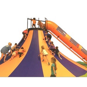 Kids Indoor Amusement Park Toy Volcano Bulusan Climbing Wall Slide