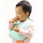 Kids Organic Teething Dribble Bib Bandana Waterproof Silicone Baby Bib