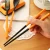 Import kitchen appliances lengthen Fried stainless steel chopsticks Metal hot pot chopsticks from China