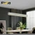 Import KLUMIA New design modern decorative iron aluminum acrylic simple style indoor bedroom hanging led pendant light from China