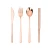 Import Korean Cutlery Set blue Stainless Steel 4pcs Spoon Fork Knife and Chopsticks Tableware from China