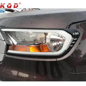 KQD brand excellent car exterior accessories LED head lamp cover for ford ranger t7