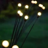L Manufacturer LED Solar Wind Moving Firefly Lights Outdoor Christmas Garden Atmosphere Lawn Holiday Lights for Courtyard Garden