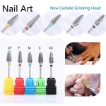 Large Cone Shape Carbide Nail Drill Bit Manicure, Electric Nail File Drill Bit Coarse Carbide Drill 3/32