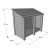 Import Large Log Store Heavy Duty Pressure Treated Timber Firewood  Garden Storage Shed from China