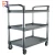 Import large plastic rolling kitchen restaurant food dining utility service cart trolley from China