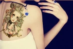 Large Size Removable Stickers Skull Roses Body Art Tattoo Temporary Arm Tattoos Waterproof
