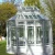 Import Large wrought iron gazebo with metal solid roof and glass to keep rain out, metal sunroom from China