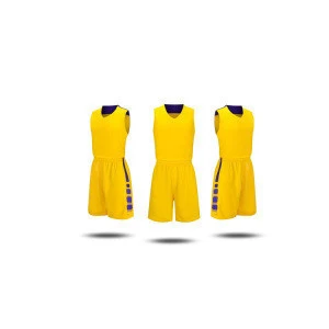 Latest Designs Cheap Basketball Warm up Suits Sports Wear for Basketball Uniform   yellow  color