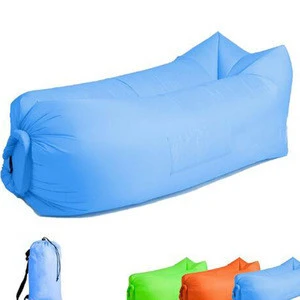 Lazy sofa Custom printed sleeping bag inflatable lounger with air lounger fashion sleeping bag