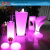 led glass club table use in bar and club with remote control