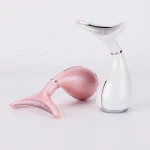 LED Photon Vibration Neck Lifting Skin Tighten Anti Wrinkle Remove Massager Device Neck Skin Care Beauty Instrument