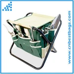 Legend garden folding tool bag with Folding Stool and 5 Tools Garden Tool Set
