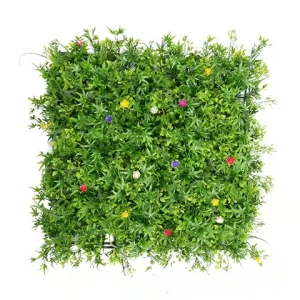 LLD-JT 20x20" Customized Anti-uv Panel Tropical 3d diy artificial plant wall plant with flowers for Outside
