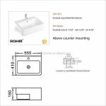 LM-311 Hand Ceramic Basin Cabinet Sink Bathroom Sink Outdoor Wash Basin Portable Sink Hand Wash Basin