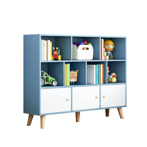 LM KIDS nursery stand montessori furniture bookshelf mondern wood toddler bookcase for kids