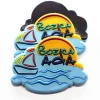 Logo Ocean 2D 3D Soft PVC Flexible Rubber Fridge Magnets Custom Die Cut Fridge Magnetic Souvenir Magnet for Promotional Gift