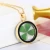Import Lucky Four Leaf Clover Shamrock Real Flower Wish Locket Necklace Fashion DIY Pressed Dried Botanical Necklaces & Pendants Women from China