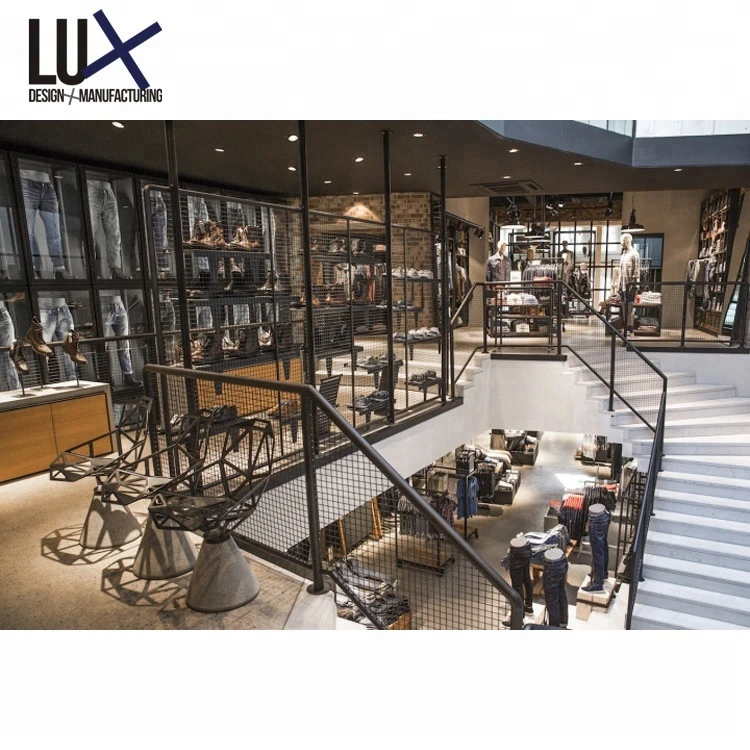 LUX Project Experienced Clothes Fittings And Display Apparel Shop Garment Store Design For Boutiques