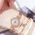 Import Luxury Crystal Diamond Ladies Watches and Bracelet Set Womens Relojes Para Mujer Fashion Rose Gold Steel Quartz Wrist Watch from China