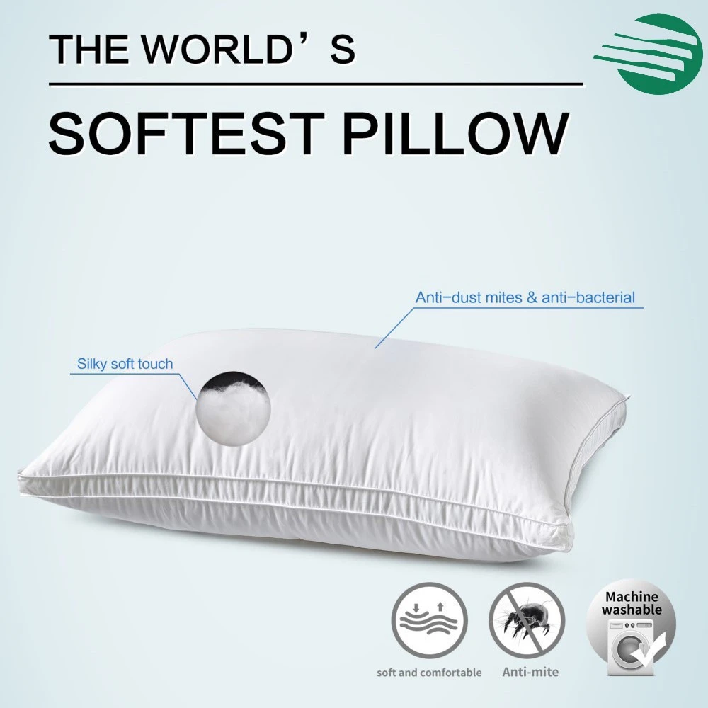 Luxury hotel collection Lofty ultra soft Microfiber Filling Sleeping Pillow