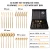 Import Luxury Mirror polish Black Goldplated 24 Pcs Stainless Steel thick Knife Spoon Fork Silverware Gift Box Flatware Cutlery Set from China