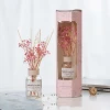 Luxury White Rattan Sticks Reed Diffusers Bottle Home Fragrance Flower 150ml Reed Diffuser Set With Gift Packaging