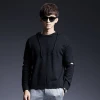 Man sweater loose and comfortable youth hooded thickening pure colour fashion
