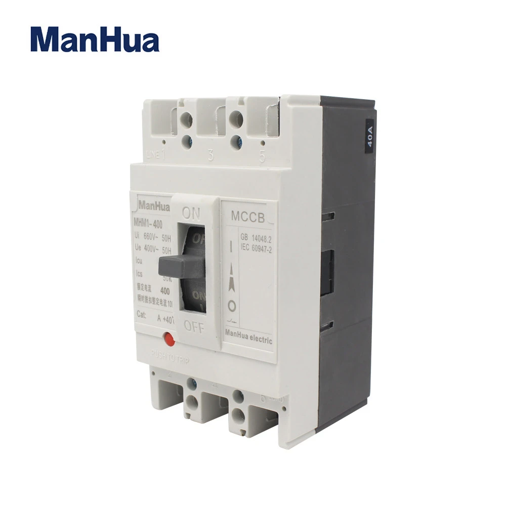 MANHUA MHM1-400 400 Amp 400A triple pole 3P Thermo-Magnetic Moulded Case circuit Breaker