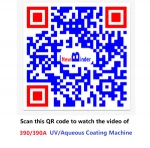 Manual digital UV coating machine