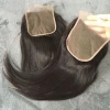 Manufacturer Price Cuticles Aligned Virgin human hair closure with skin part